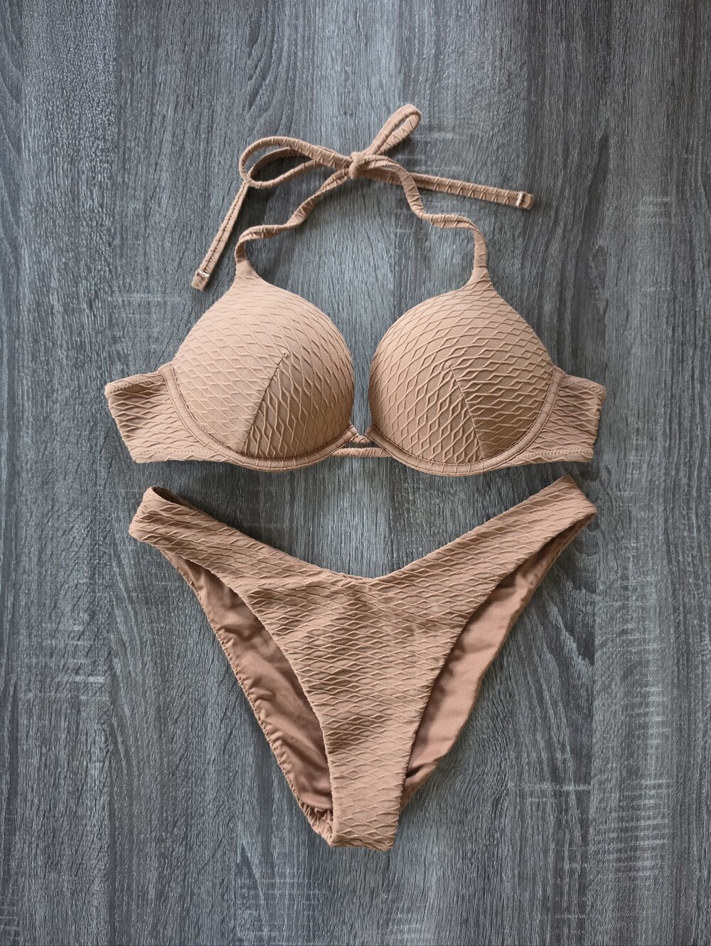 NEW Victoria's Secret Textured Push Up Brazilian Bikini